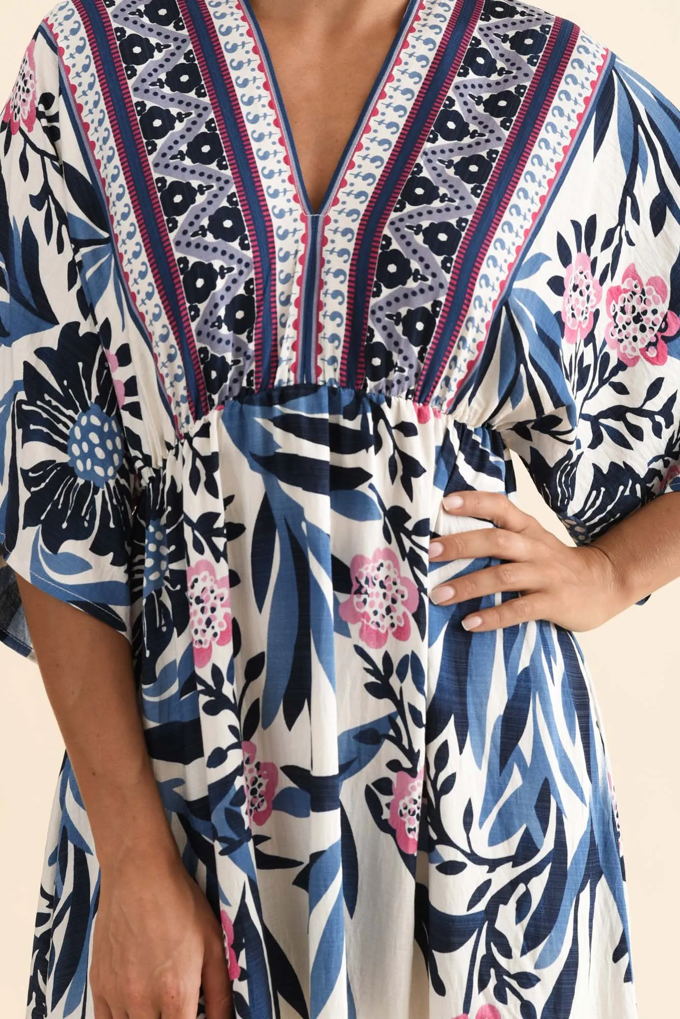 Hansel Blue Floral Maxi Dress sold by Blue Bungalow product image thumbnail 5