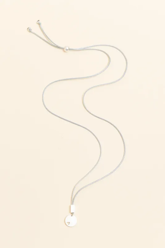 Donna Silver Heart Pendant Necklace sold by Blue Bungalow