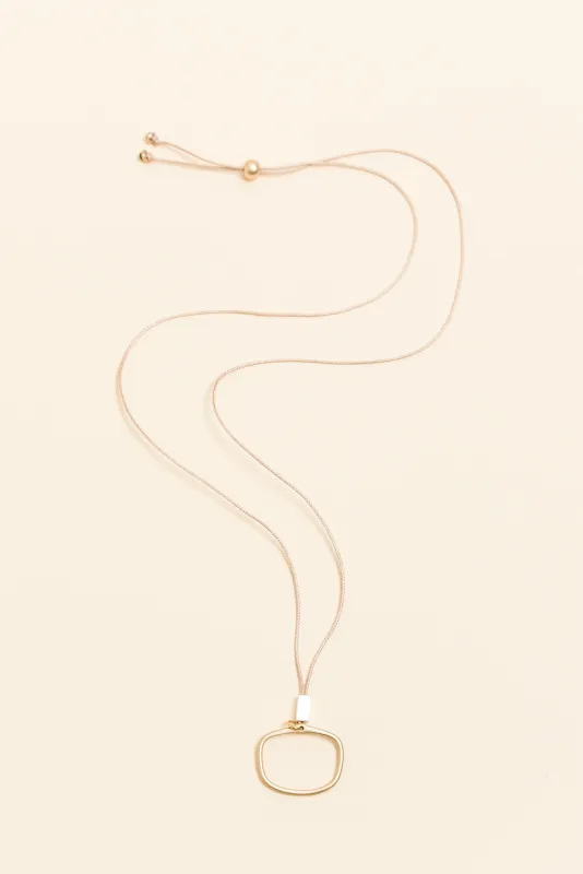 Eclipse Gold Ring Pendant Necklace sold by Blue Bungalow