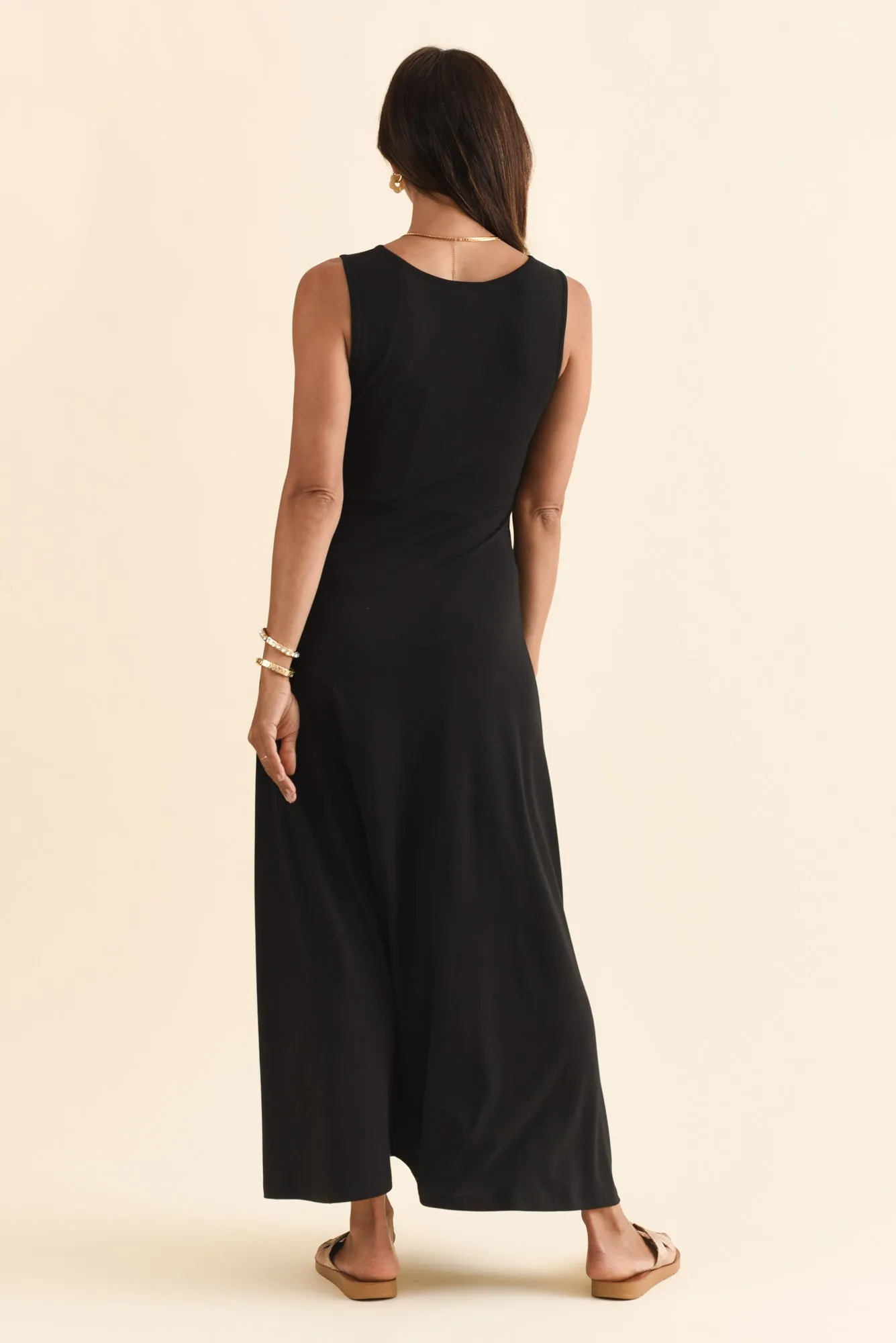 Charlotte Black Bamboo Maxi Dress sold by Blue Bungalow product image thumbnail 4