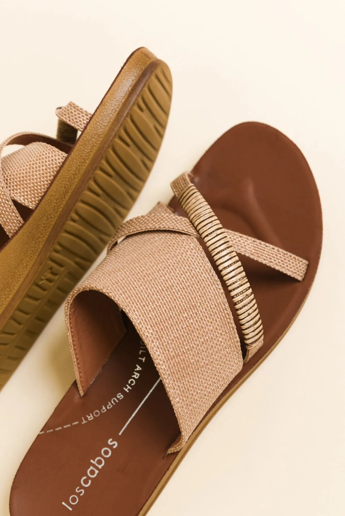 Bride Camel Raffia Crossover Slide sold by Blue Bungalow product image thumbnail 3