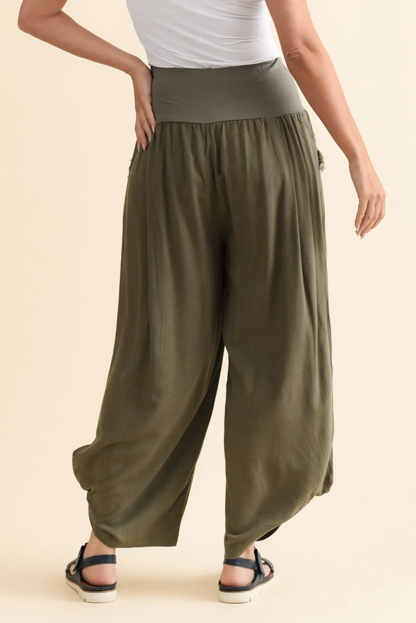 Dream Khaki Wide Leg Pants sold by Blue Bungalow product image thumbnail 4