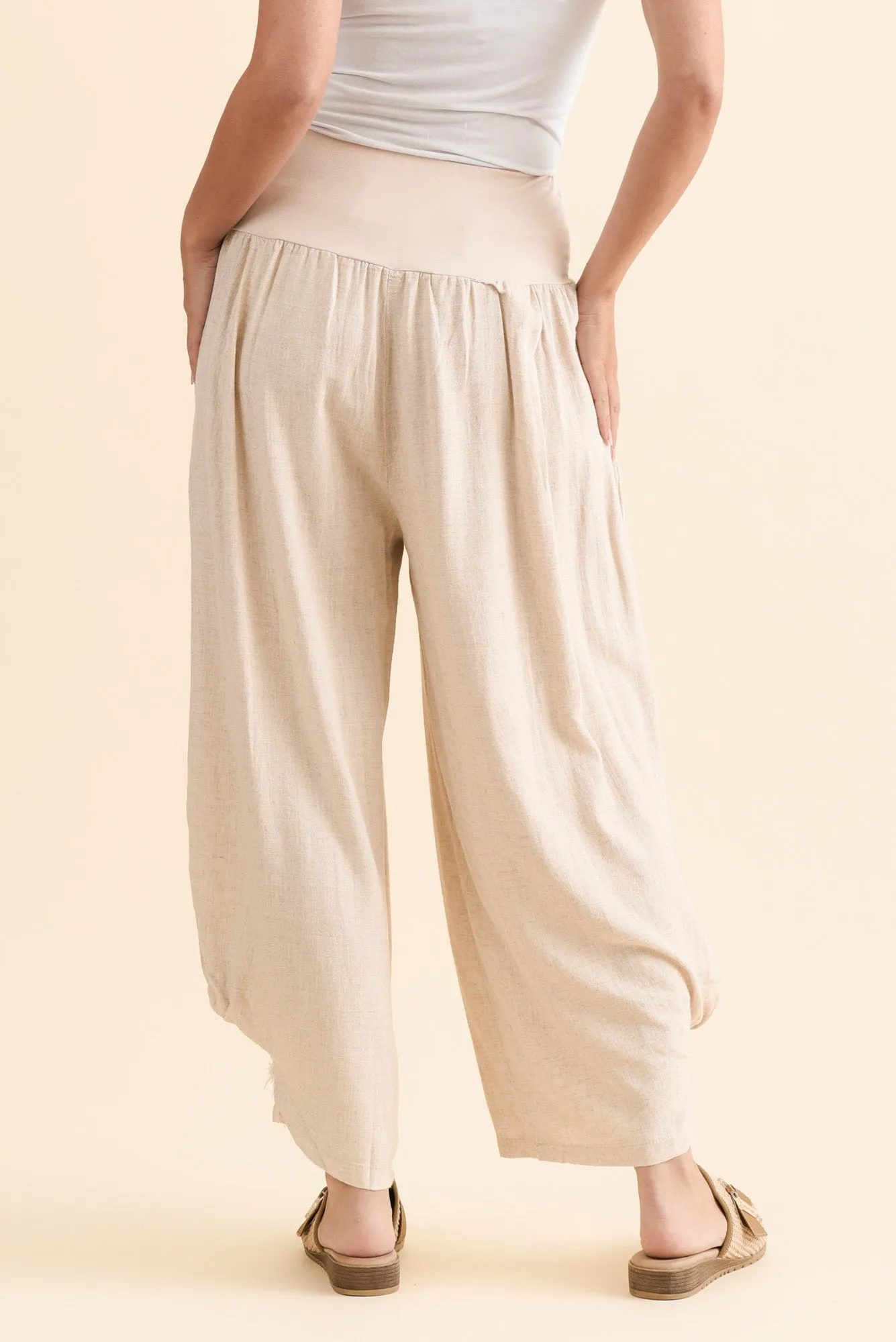 Dream Beige Wide Leg Pants sold by Blue Bungalow product image thumbnail 4