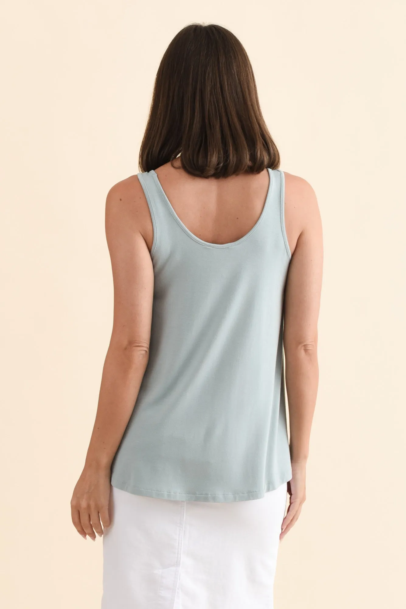 Steel Bamboo Relaxed Singlet sold by Blue Bungalow product image thumbnail 4