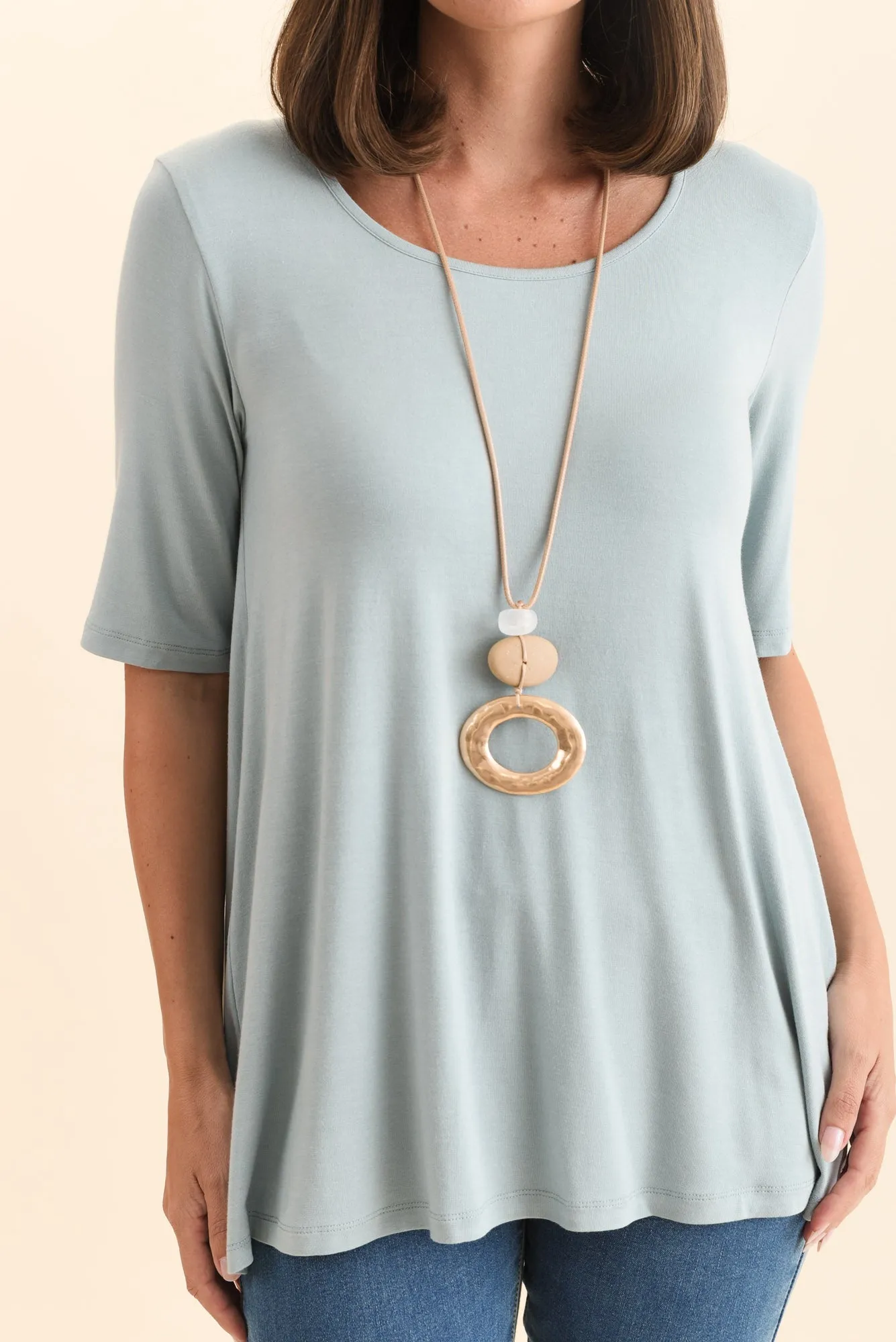 Carter Steel Bamboo Tunic Top sold by Blue Bungalow product image thumbnail 5