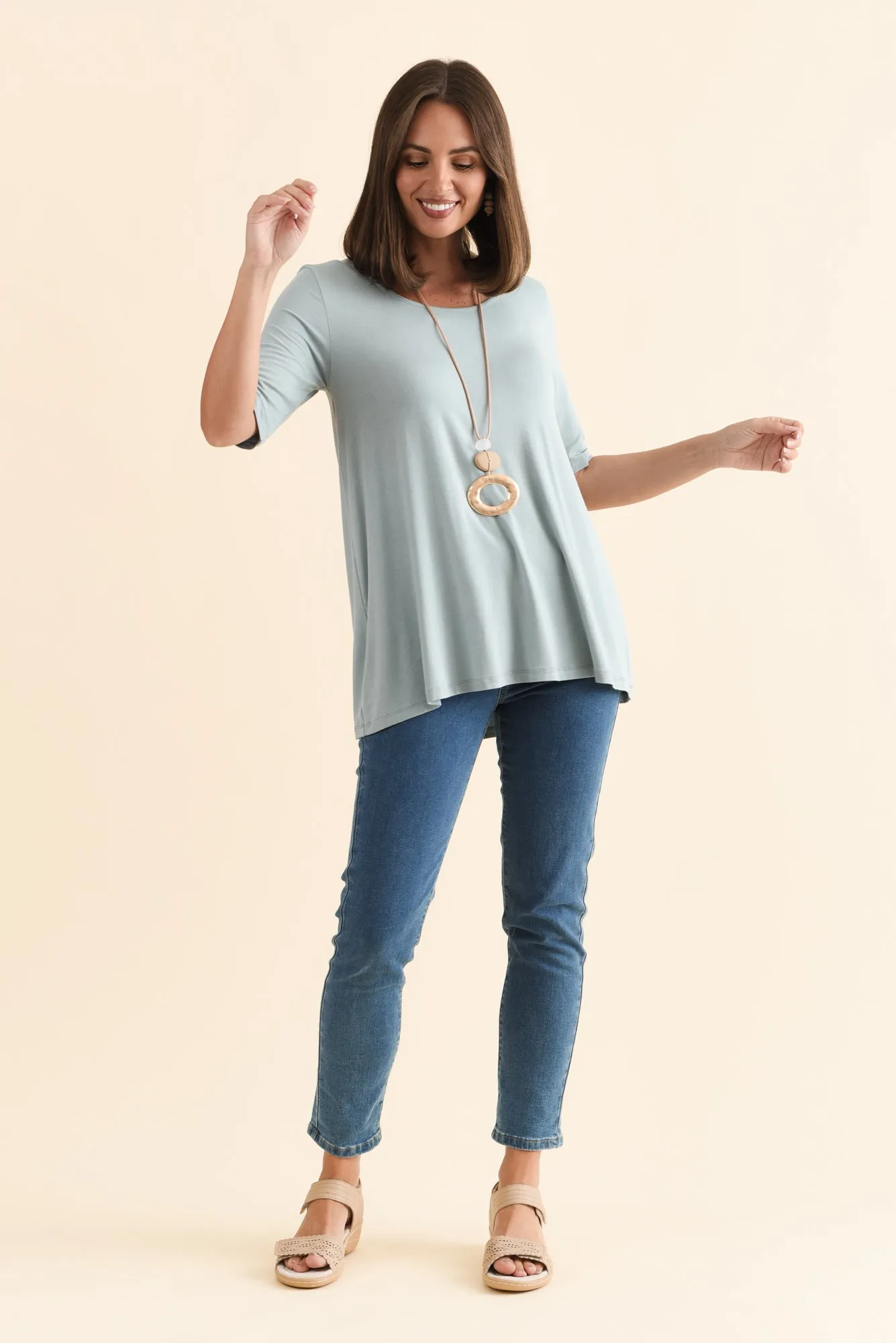 Carter Steel Bamboo Tunic Top sold by Blue Bungalow product image thumbnail 2