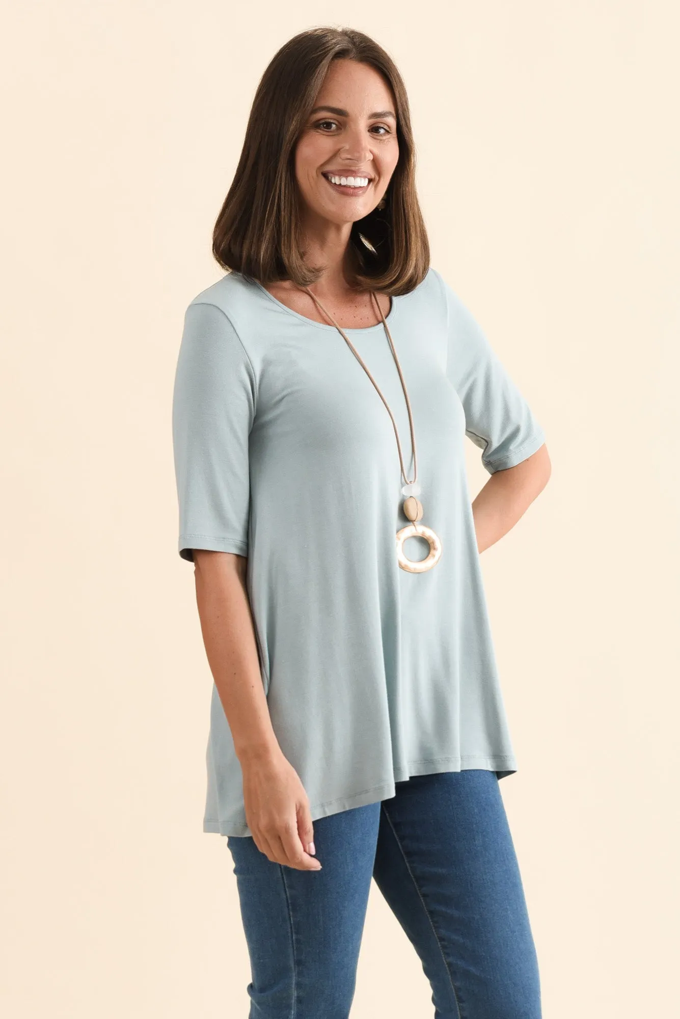 Carter Steel Bamboo Tunic Top sold by Blue Bungalow product image thumbnail 3
