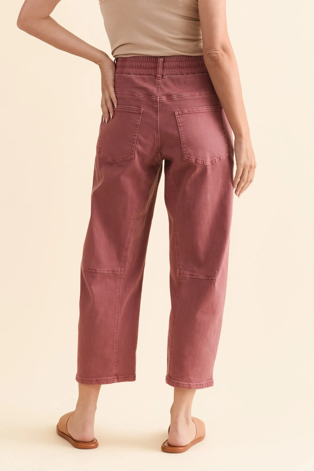 BB Barrel Dark Pink Jeans sold by Blue Bungalow product image thumbnail 4