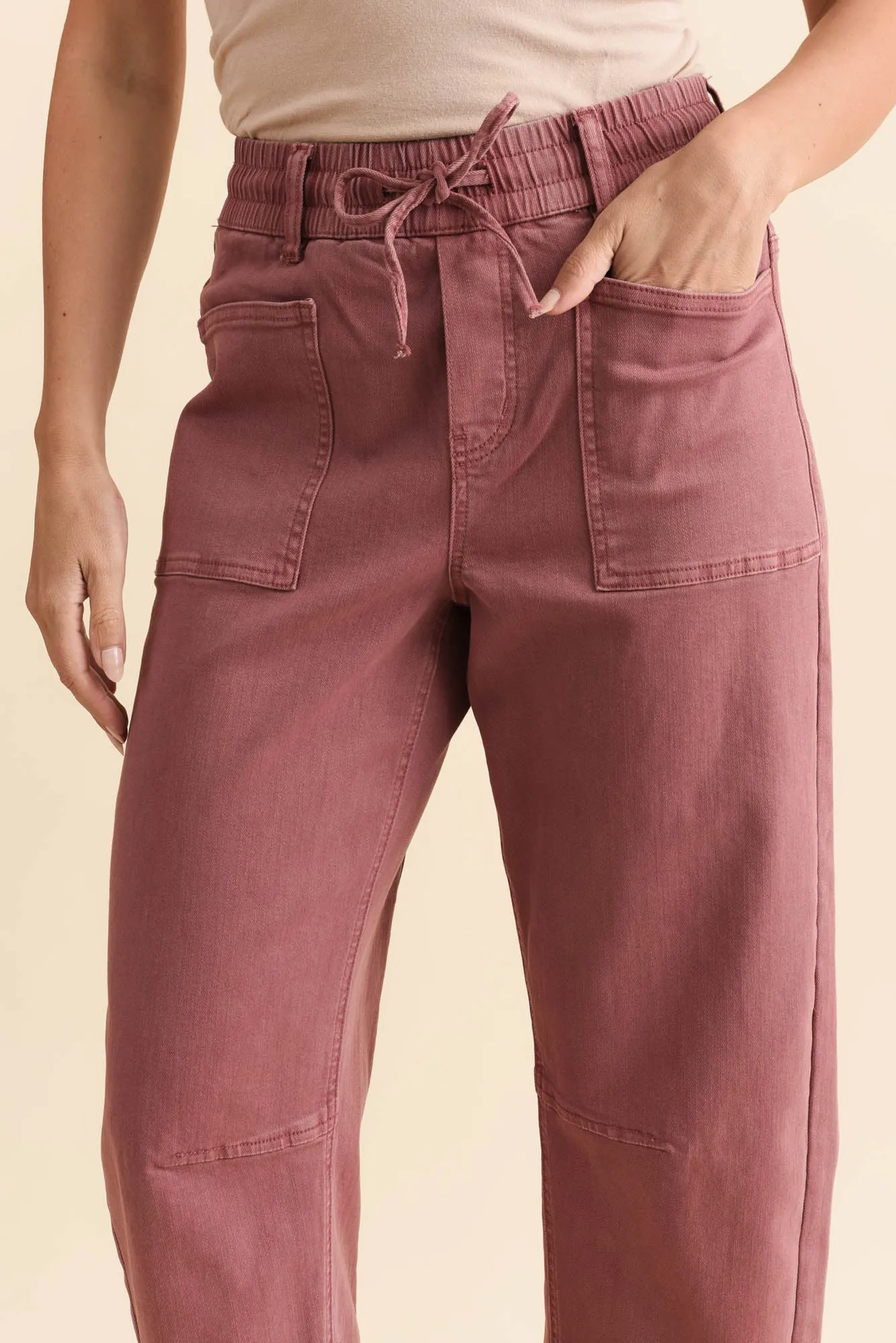 BB Barrel Dark Pink Jeans sold by Blue Bungalow product image thumbnail 5