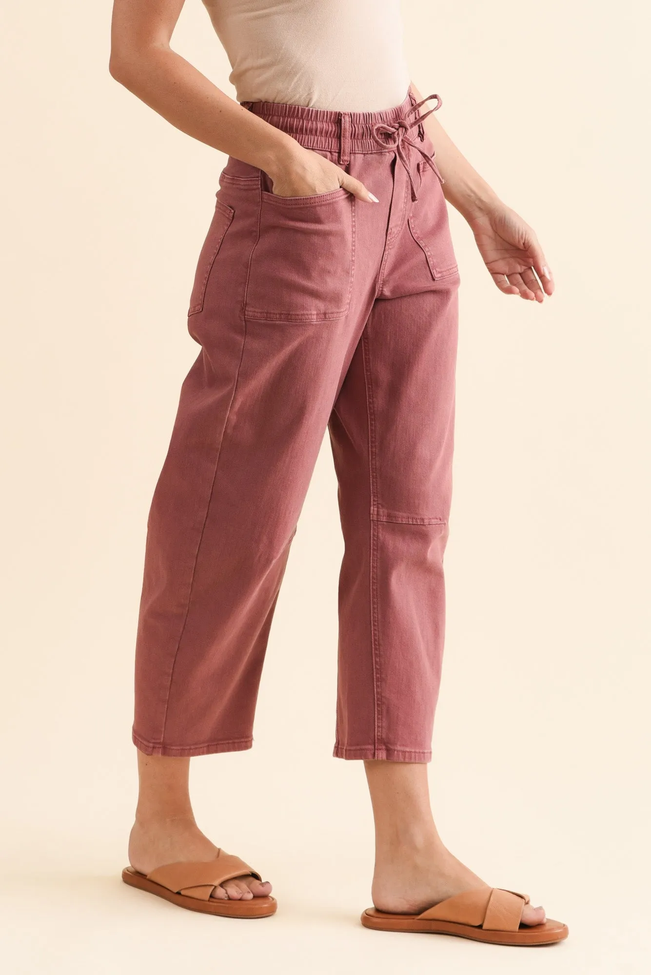 BB Barrel Dark Pink Jeans sold by Blue Bungalow product image thumbnail 3