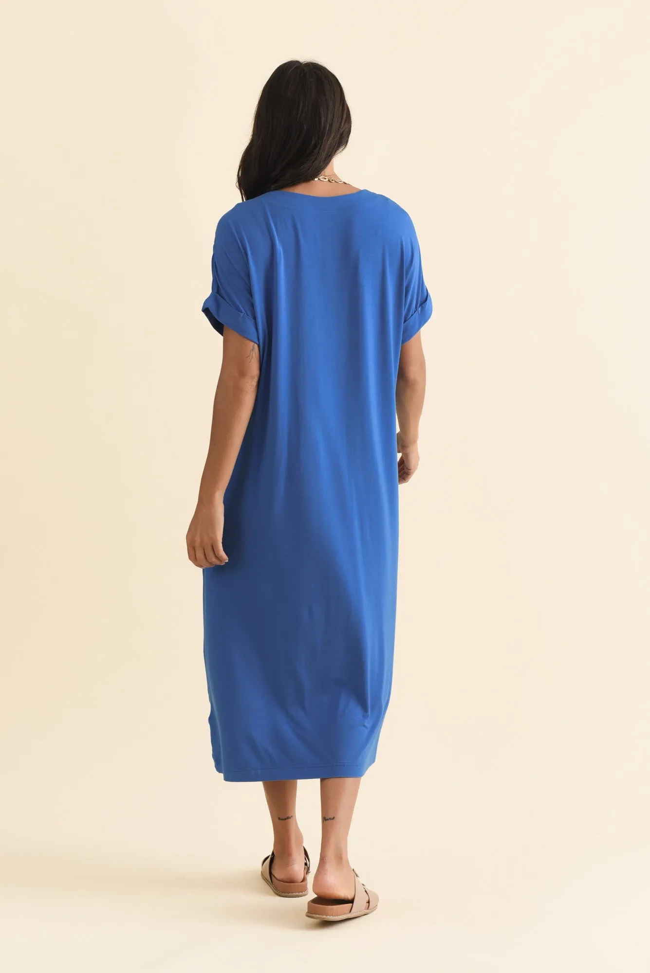 Monica Blue Bamboo Dress sold by Blue Bungalow product image thumbnail 4