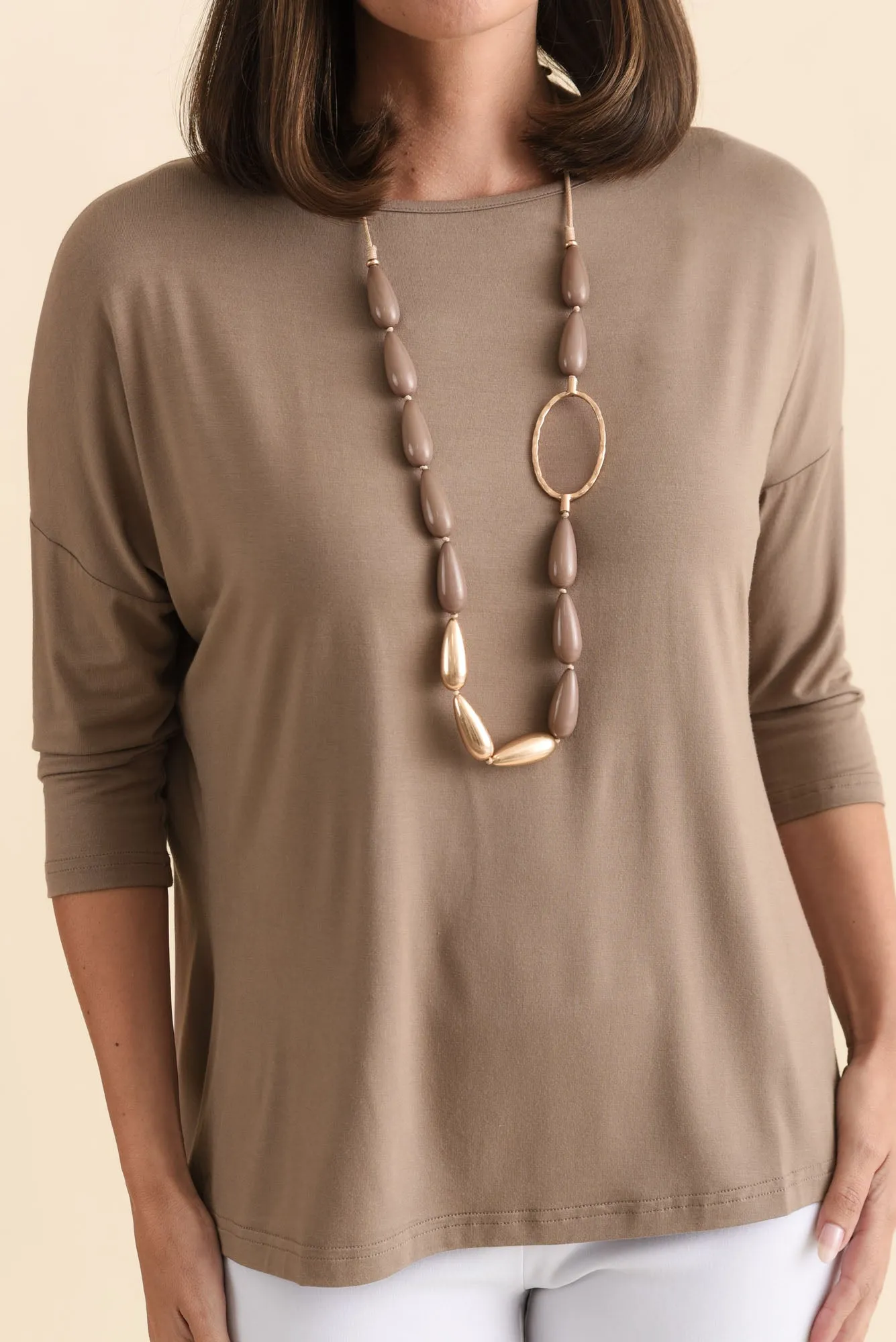 Josette Mocha Bamboo Top sold by Blue Bungalow product image thumbnail 5