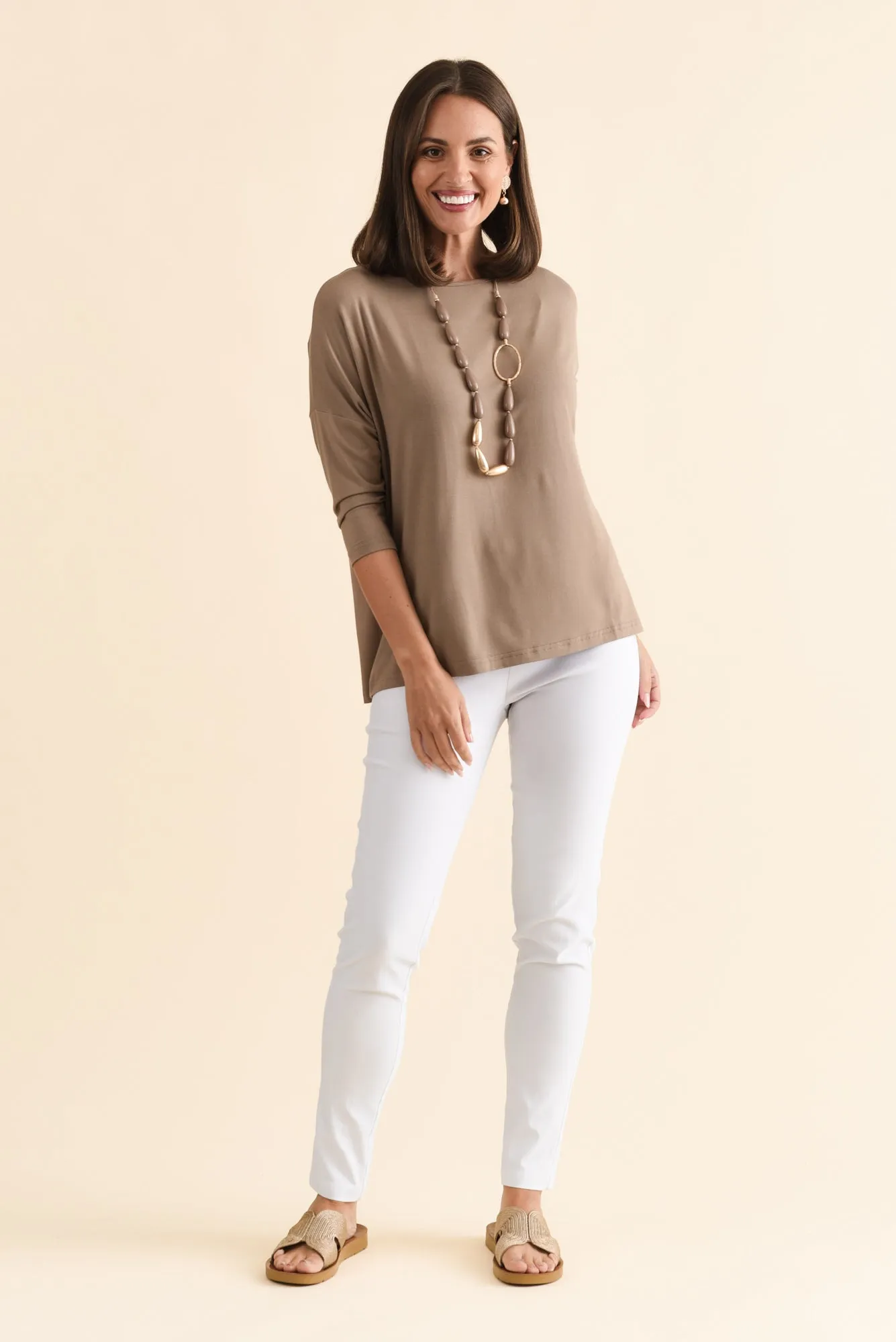 Josette Mocha Bamboo Top sold by Blue Bungalow product image thumbnail 2