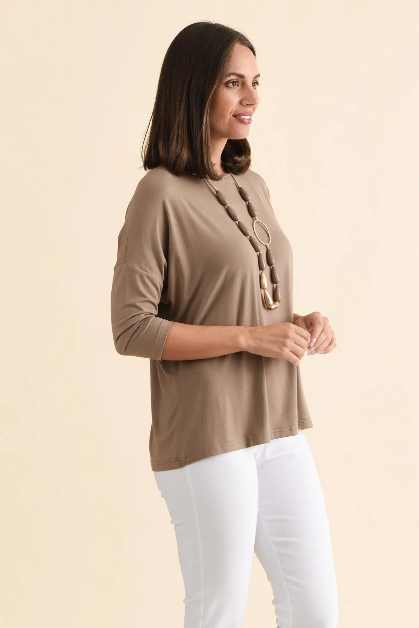 Josette Mocha Bamboo Top sold by Blue Bungalow product image thumbnail 3