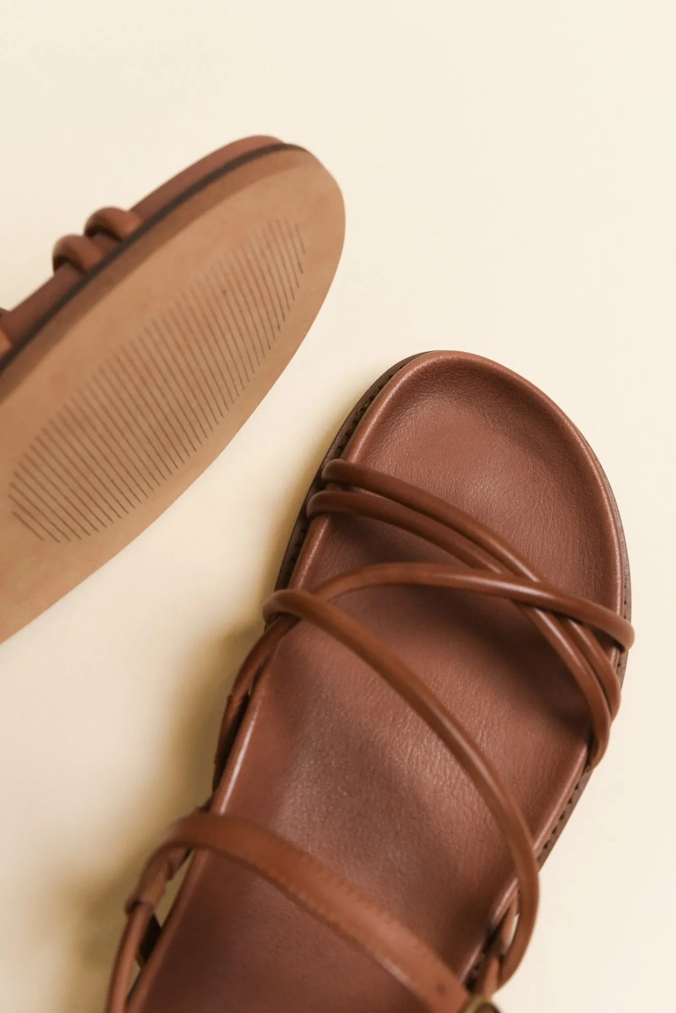 Carmina Brandy Leather Strappy Sandal sold by Blue Bungalow product image thumbnail 3
