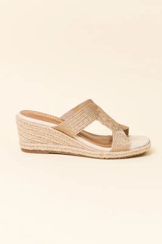 Talent Rose Gold Espadrille Wedge sold by Blue Bungalow