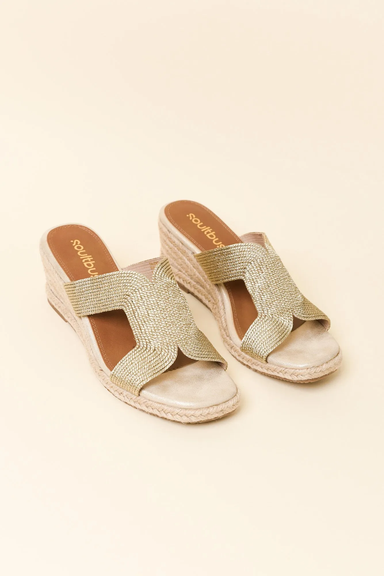 Talent Gold Espadrille Wedge sold by Blue Bungalow product image thumbnail 2