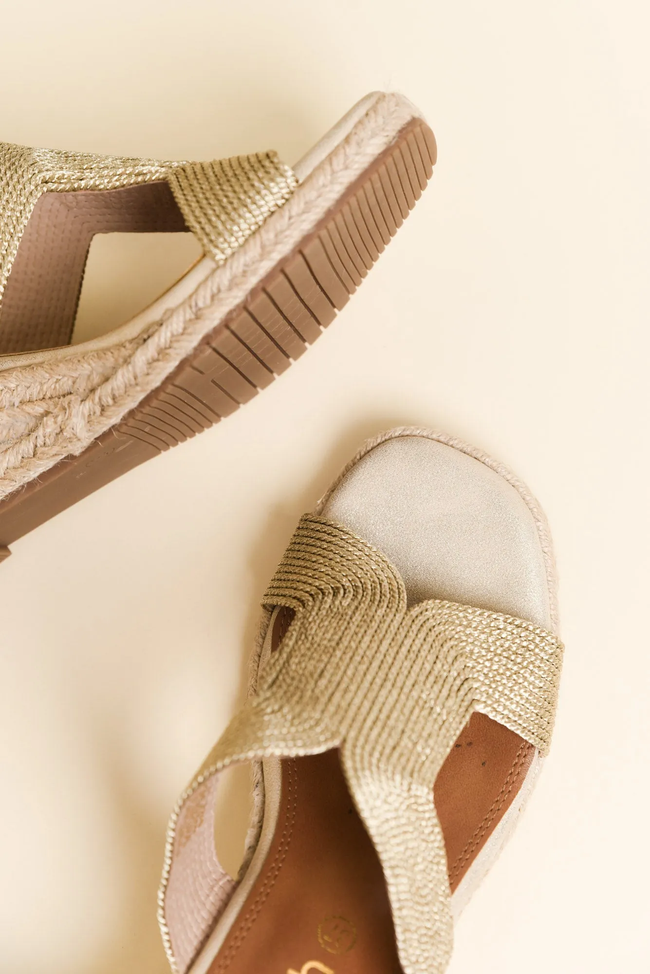 Talent Gold Espadrille Wedge sold by Blue Bungalow product image thumbnail 3