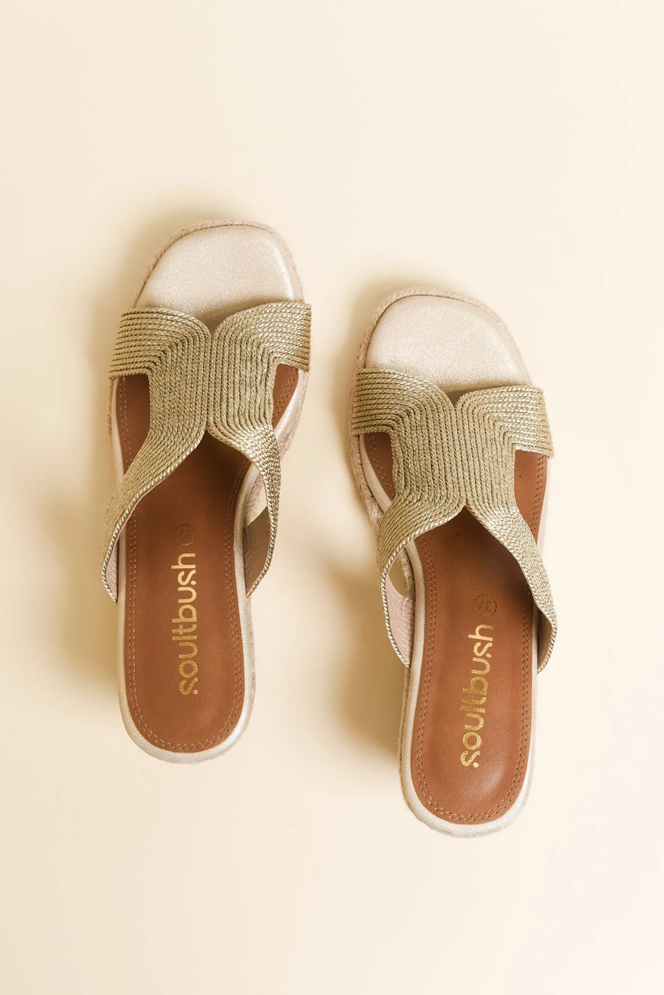 Talent Gold Espadrille Wedge sold by Blue Bungalow product image thumbnail 4