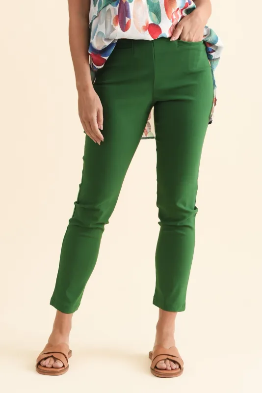 Giselle Green Stretch Pants sold by Blue Bungalow