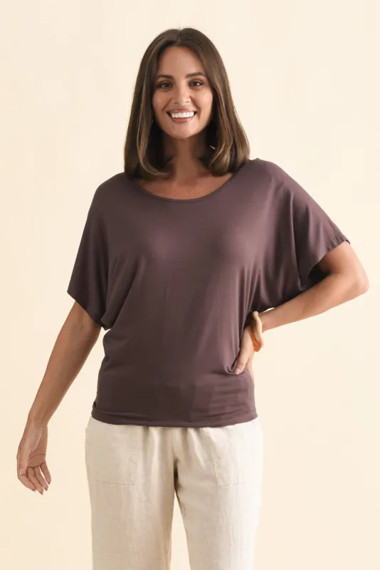 Brown Maui Tee sold by Blue Bungalow