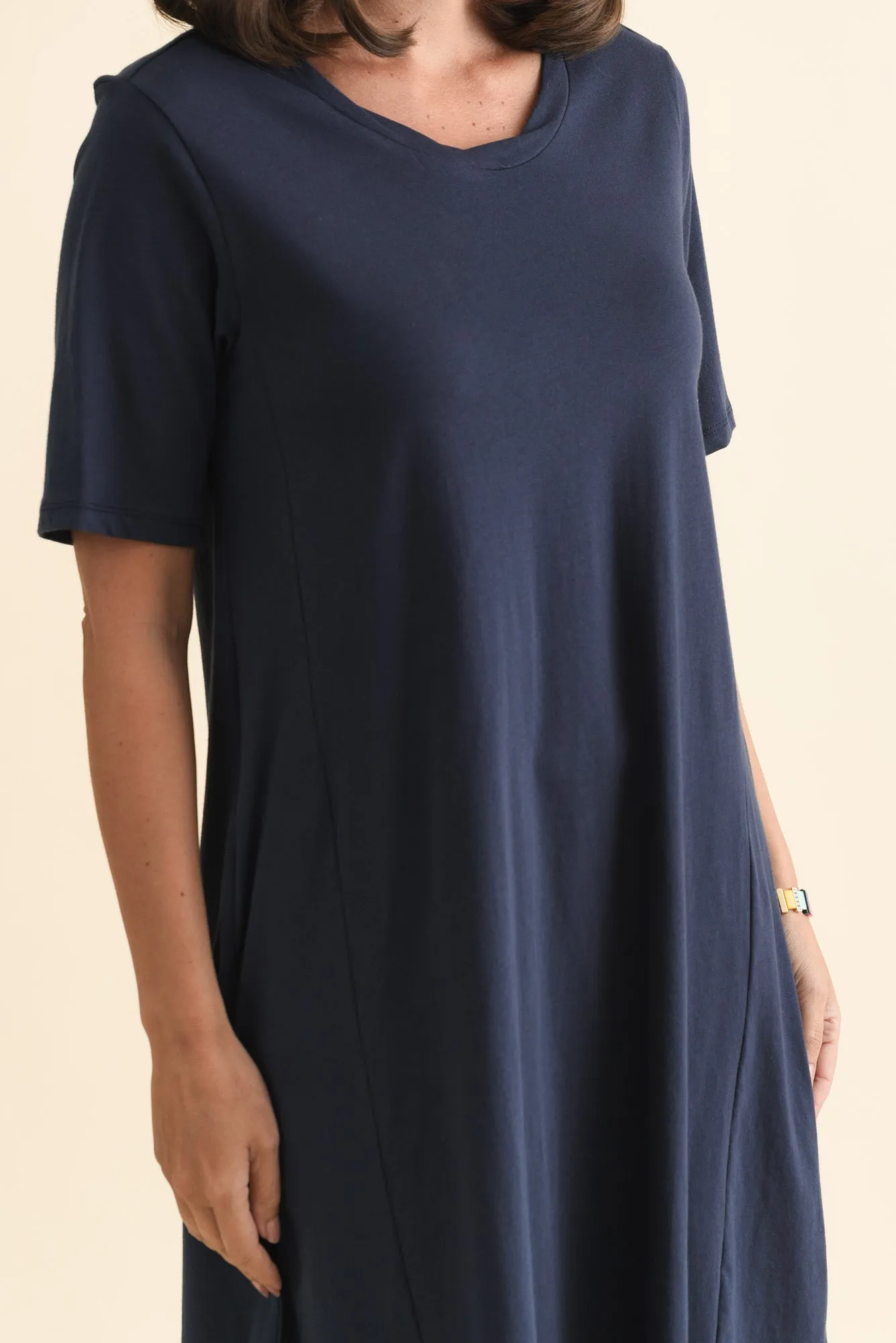 Florida Navy Cotton Tee Dress sold by Blue Bungalow product image thumbnail 5