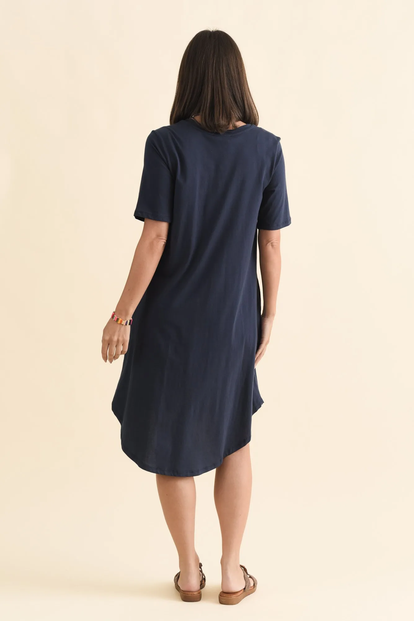 Florida Navy Cotton Tee Dress sold by Blue Bungalow product image thumbnail 4