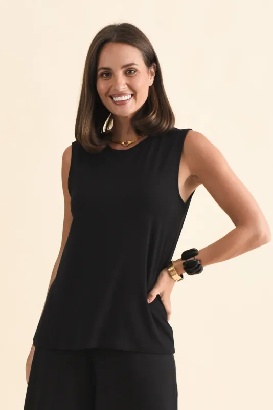 Positano Black Tank sold by Blue Bungalow