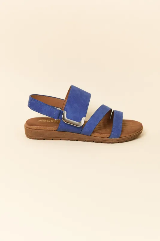 Flinders Blue Velcro Sandal sold by Blue Bungalow