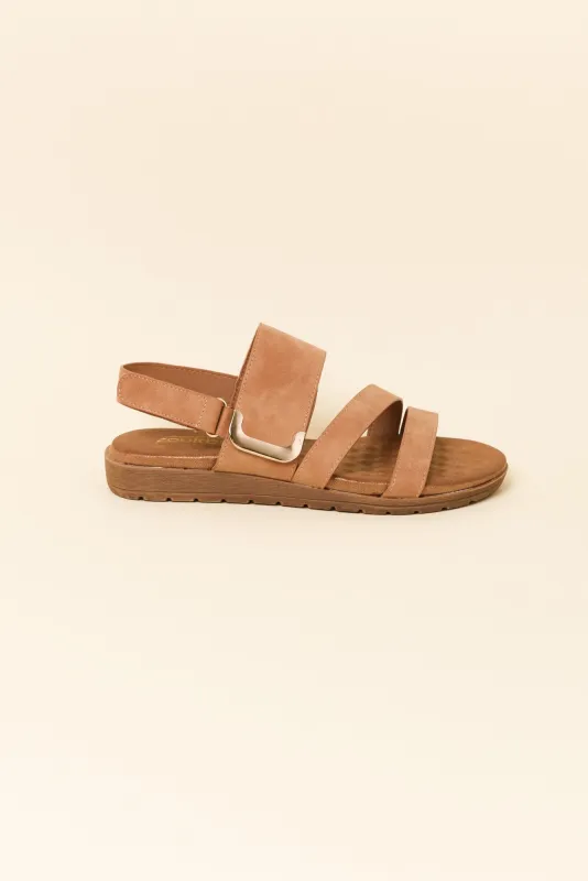 Flinders Tan Velcro Sandal sold by Blue Bungalow