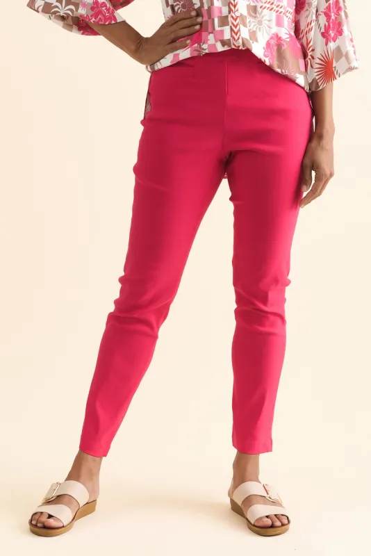 Giselle Hot Pink Stretch Pants sold by Blue Bungalow