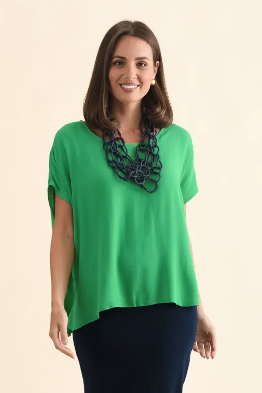 Sali Green Drape Top sold by Blue Bungalow