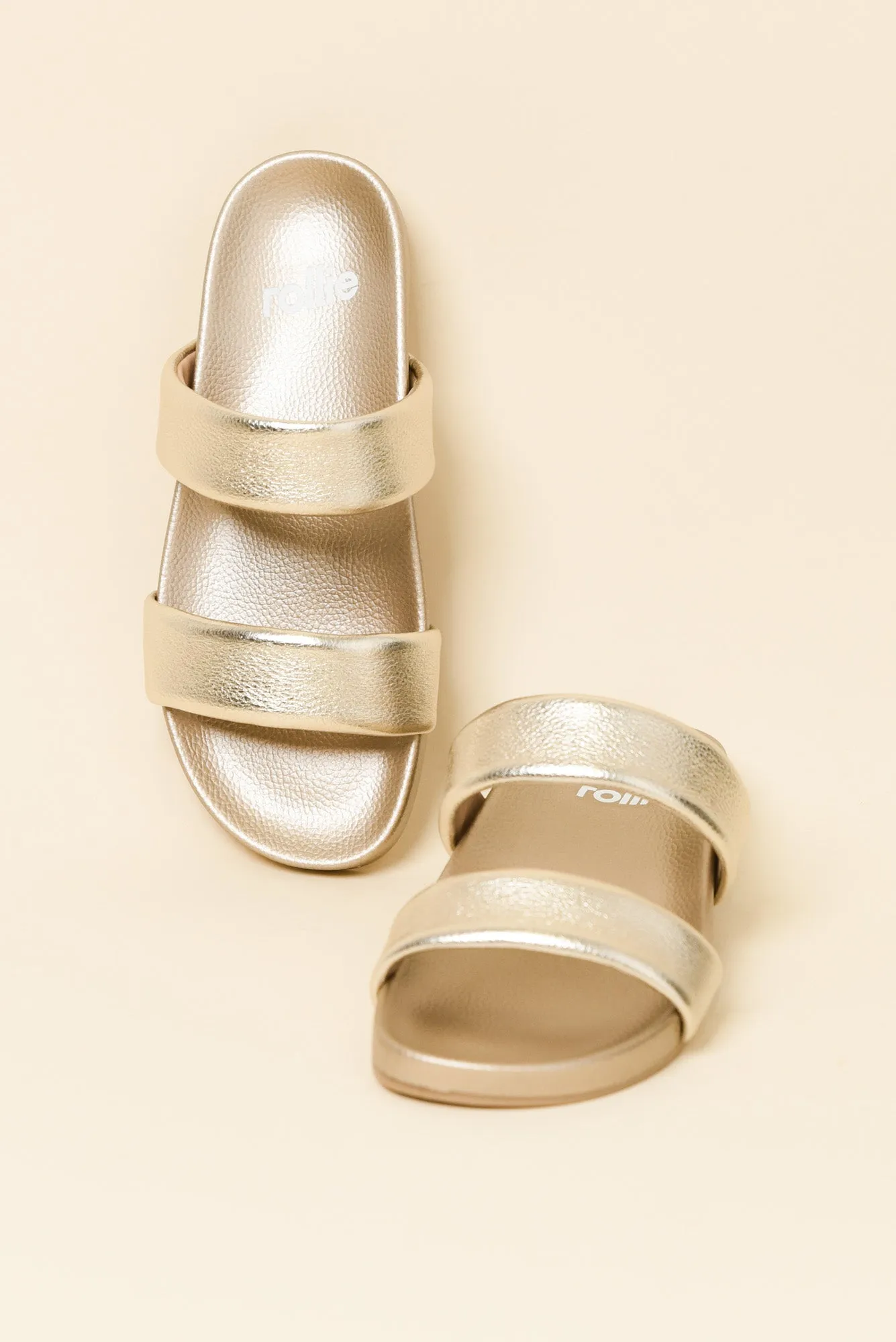 Tide Gold Leather Slide sold by Blue Bungalow product image thumbnail 2