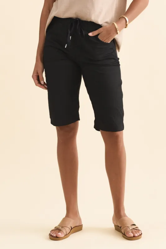 Asha Black Travel Shorts sold by Blue Bungalow