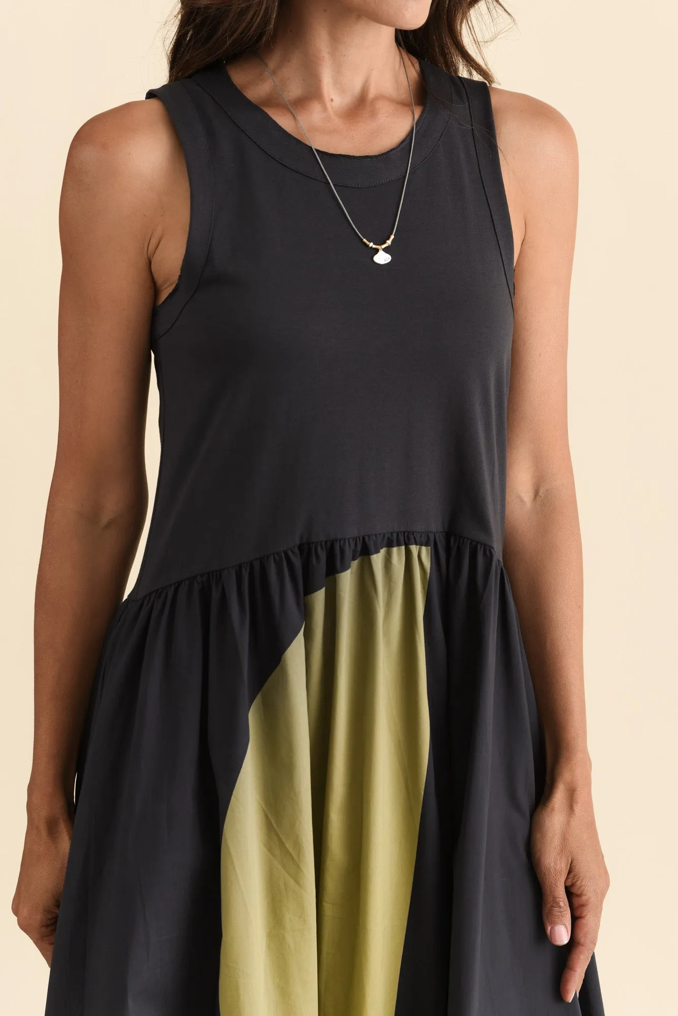 Belle Black Abstract Cotton Dress sold by Blue Bungalow product image thumbnail 5