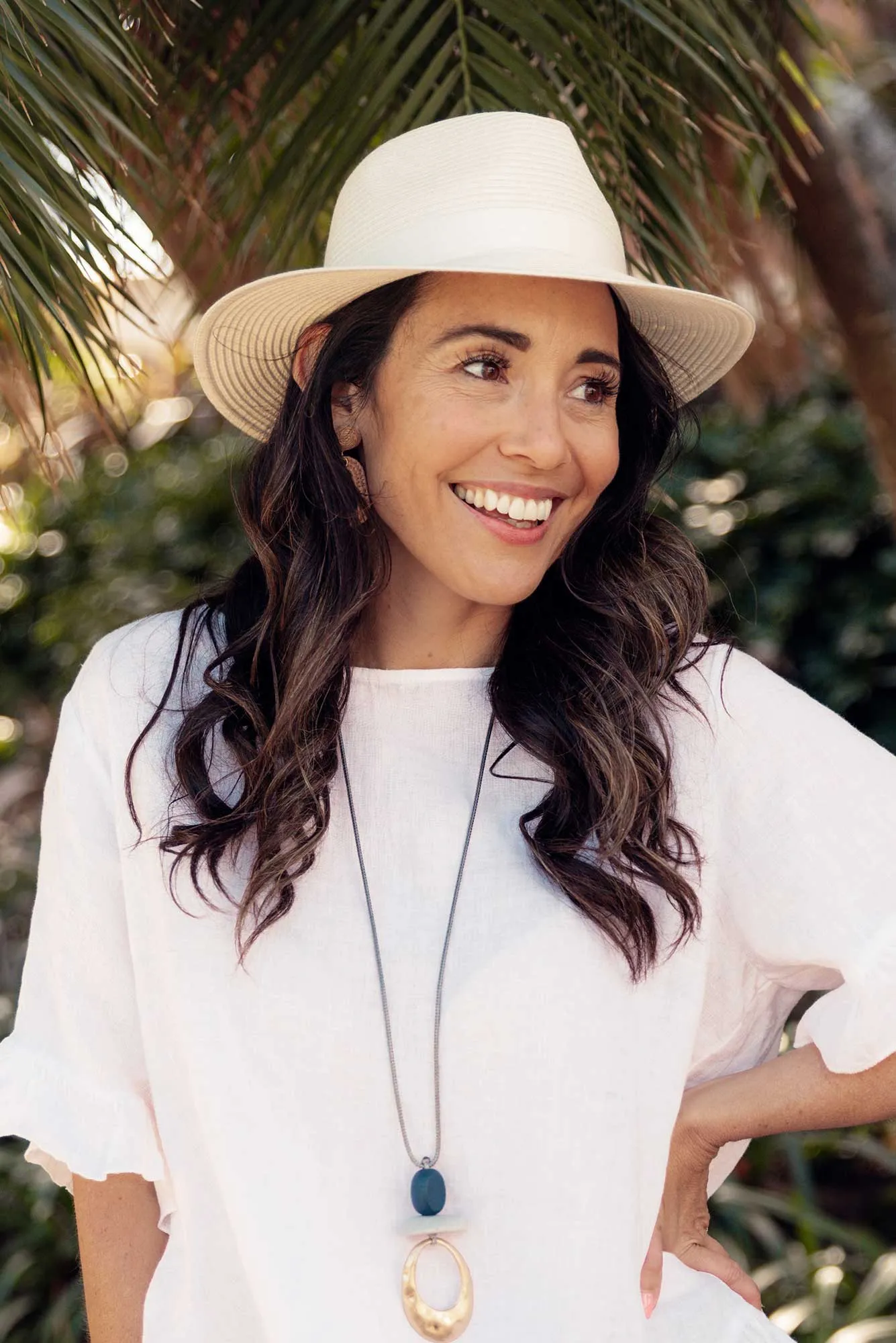 Voyager Ivory Travel Fedora sold by Blue Bungalow