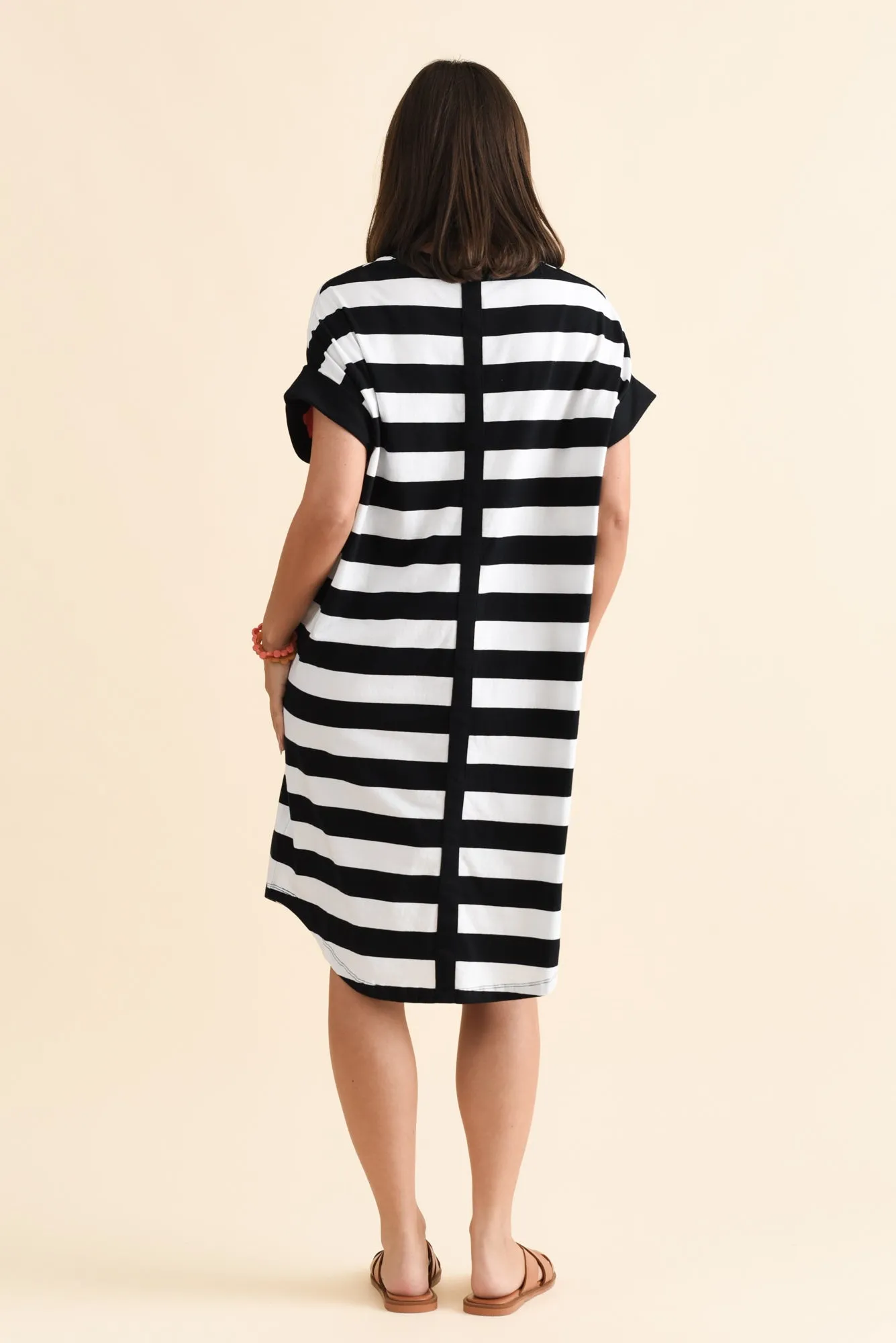 McKinley Black Stripe Cotton Dress sold by Blue Bungalow product image thumbnail 4