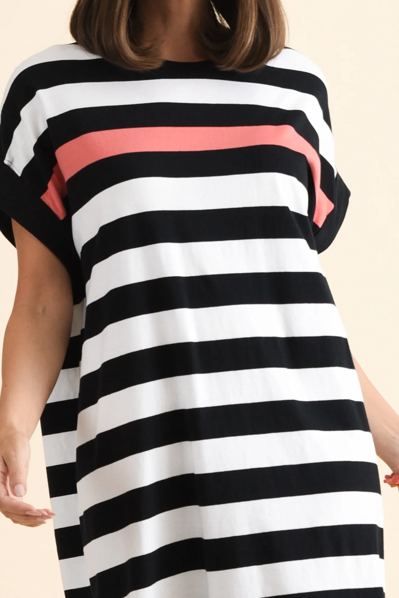 McKinley Black Stripe Cotton Dress sold by Blue Bungalow product image thumbnail 5