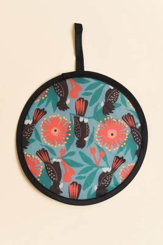 Remi Black Cockatoo Twist Fan made by Blue Bungalow