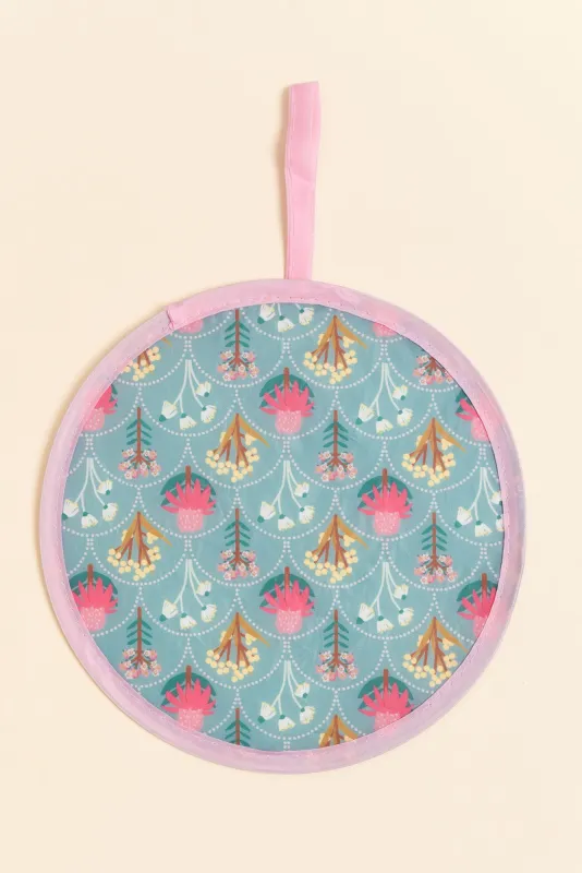 Remi Blue Wildflower Twist Fan sold by Blue Bungalow