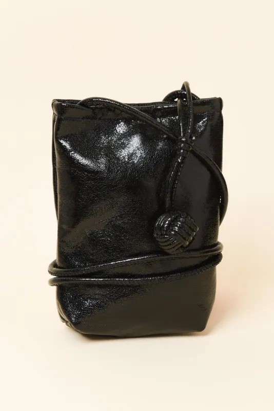 Jimmy Metallic Black Crossbody Bag sold by Blue Bungalow