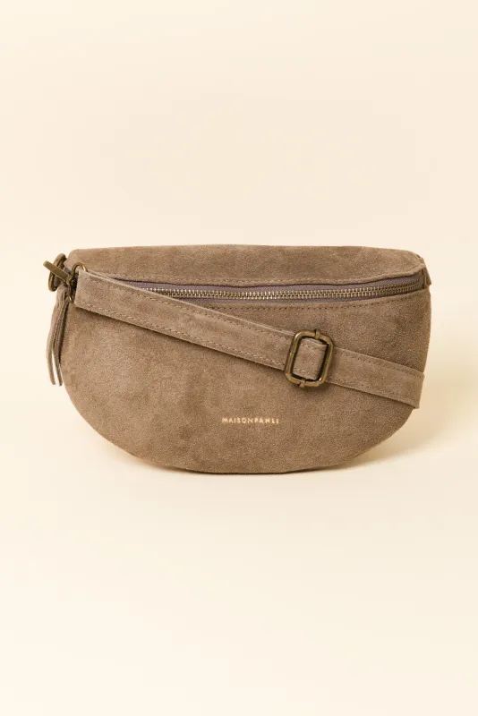 Christine Taupe Leather Bumbag sold by Blue Bungalow