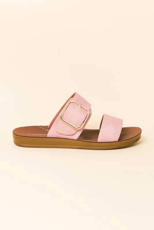 Doti Blush Buckle Slide sold by Blue Bungalow