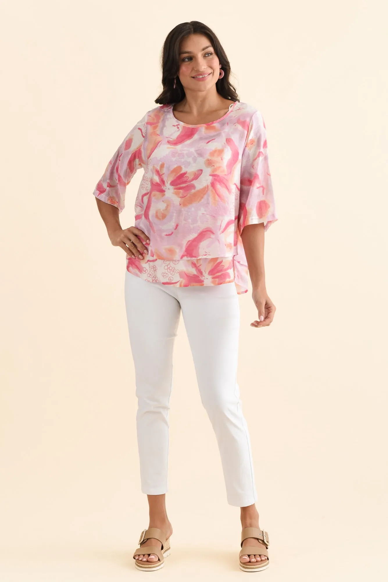 Liora Purple Abstract Layered Top sold by Blue Bungalow product image thumbnail 2