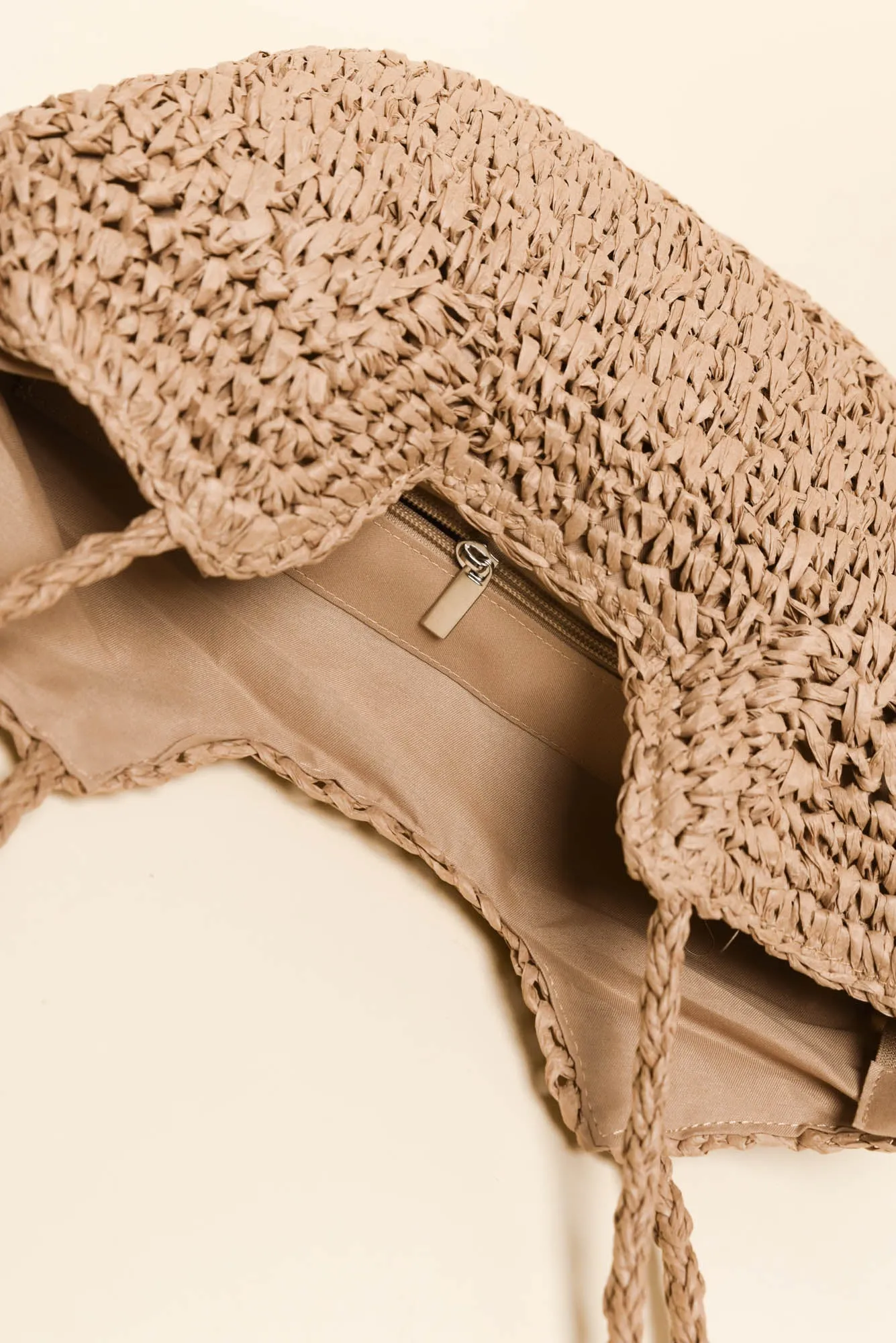 Malta Tan Straw Tote Bag sold by Blue Bungalow product image thumbnail 3