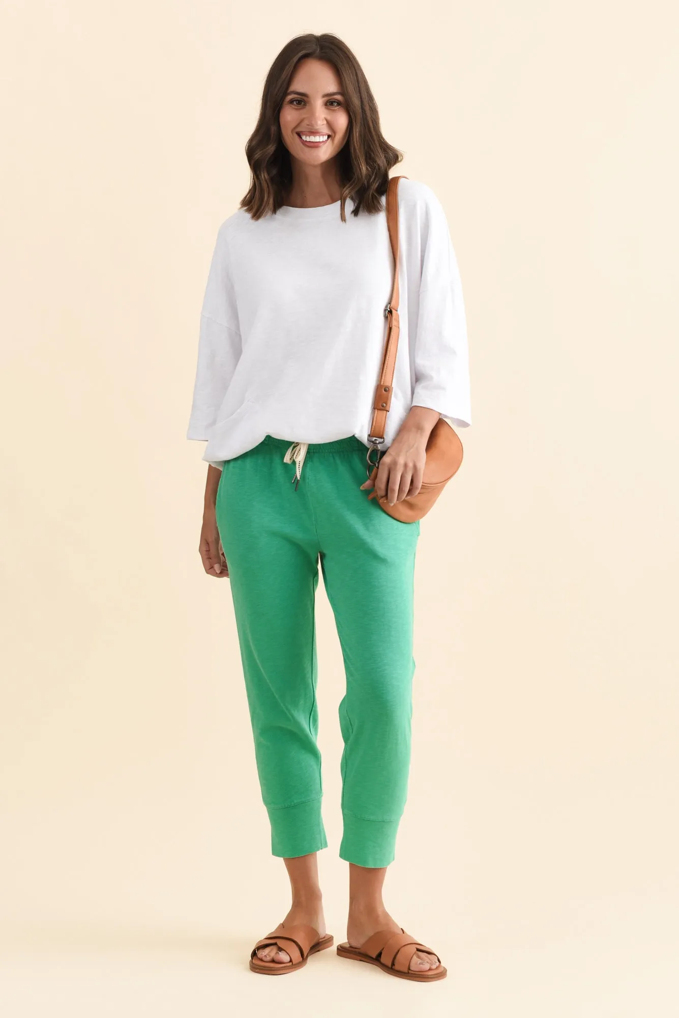 Fundamental Brunch Jade Cotton Sweatpants sold by Blue Bungalow product image thumbnail 2