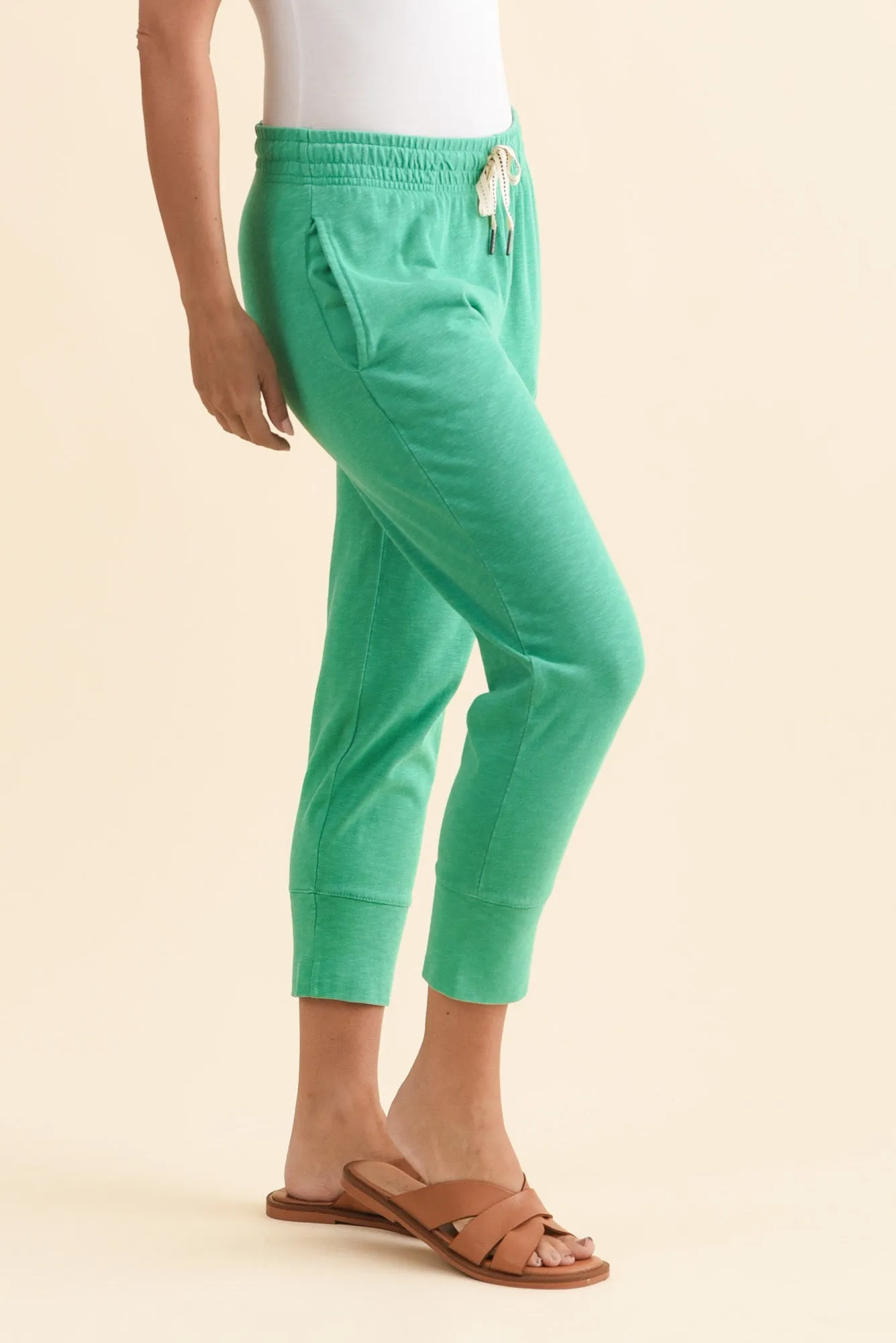 Fundamental Brunch Jade Cotton Sweatpants sold by Blue Bungalow product image thumbnail 3