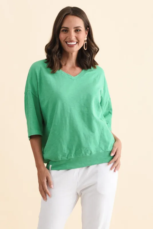 Mazie Jade Cotton V Neck Sweat sold by Blue Bungalow