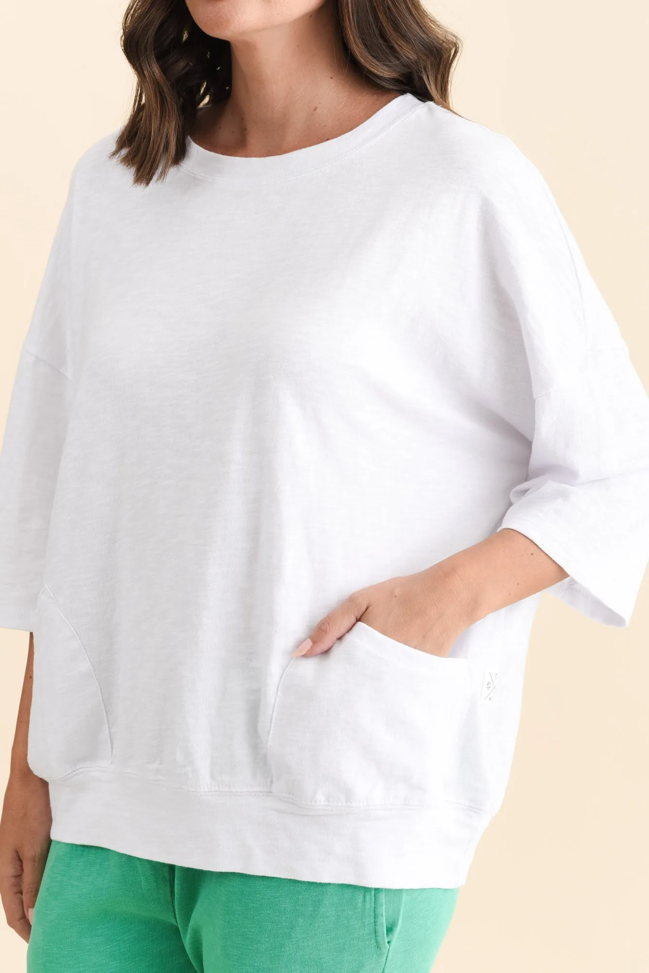 Mazie White Cotton Sweat sold by Blue Bungalow product image thumbnail 5