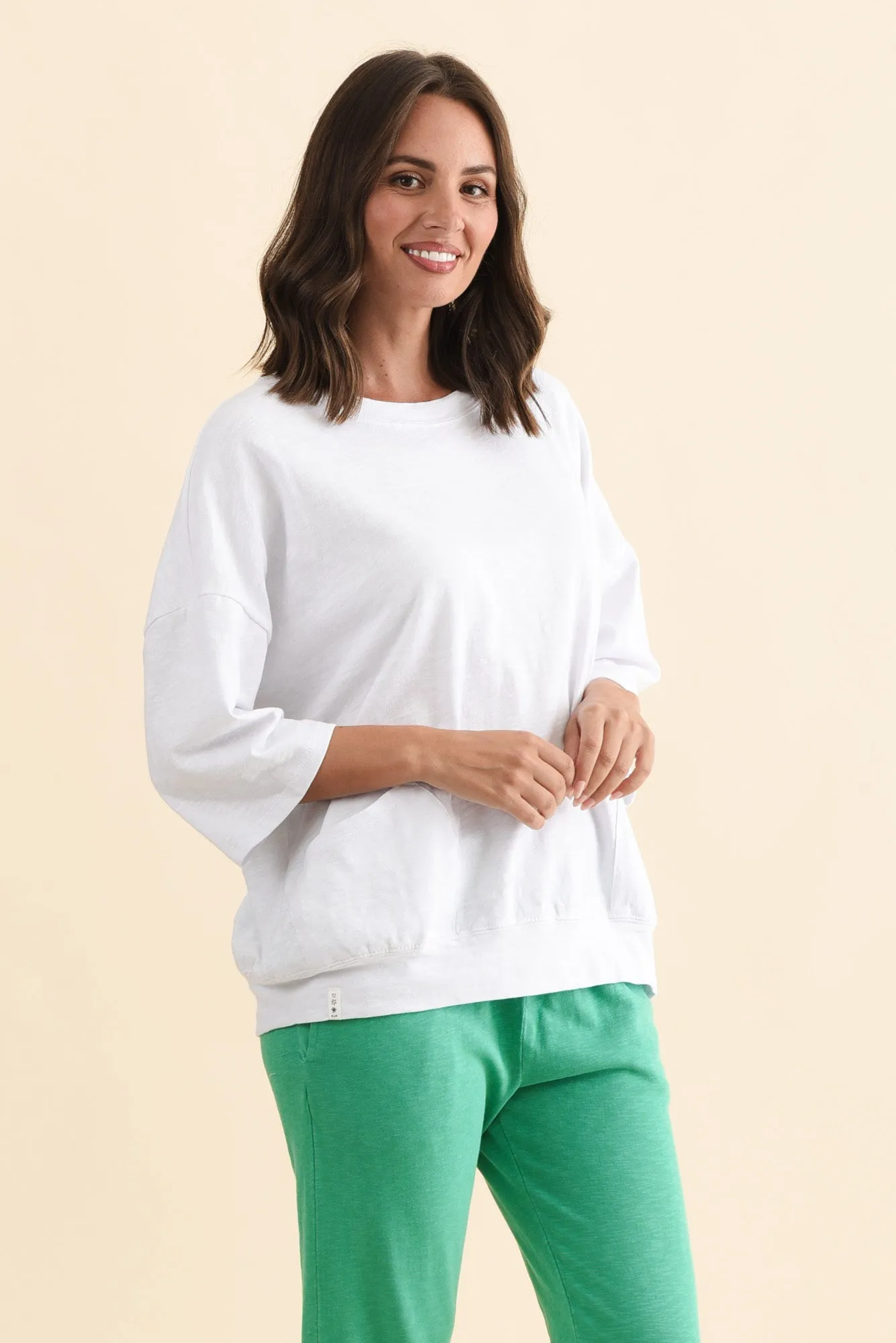 Mazie White Cotton Sweat sold by Blue Bungalow product image thumbnail 3